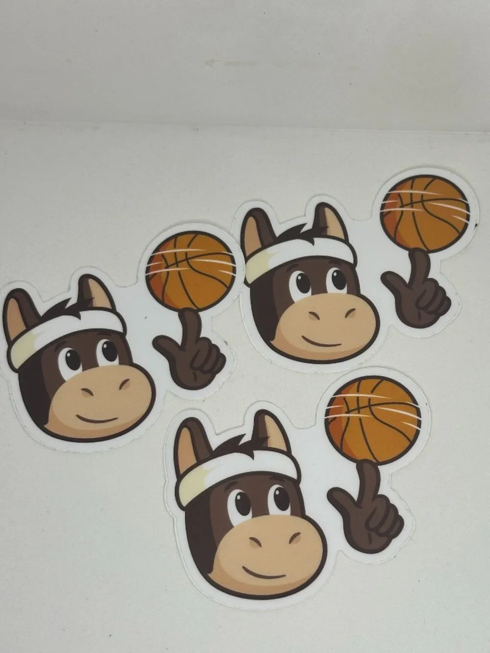 Basketball Donkey Stickers Set of 3